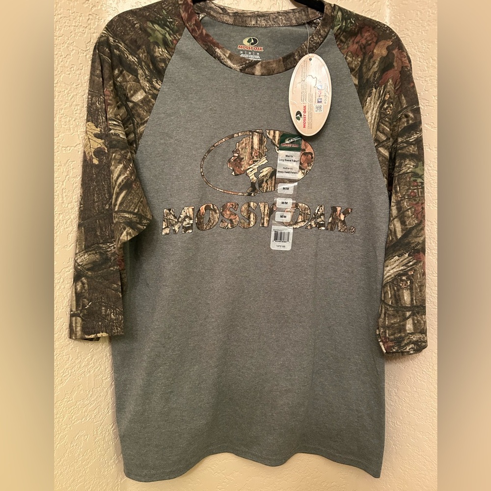 Mossy Oak Men’s NWT 3/4 Sleeves Pull Over, Size Medium